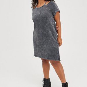 Cold shoulder sweater dress